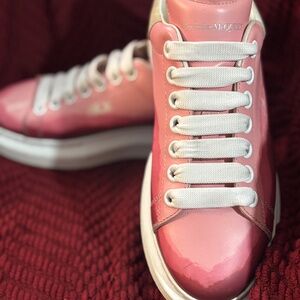 Size 8 Alexander McQueen dip dyed pink sneakers